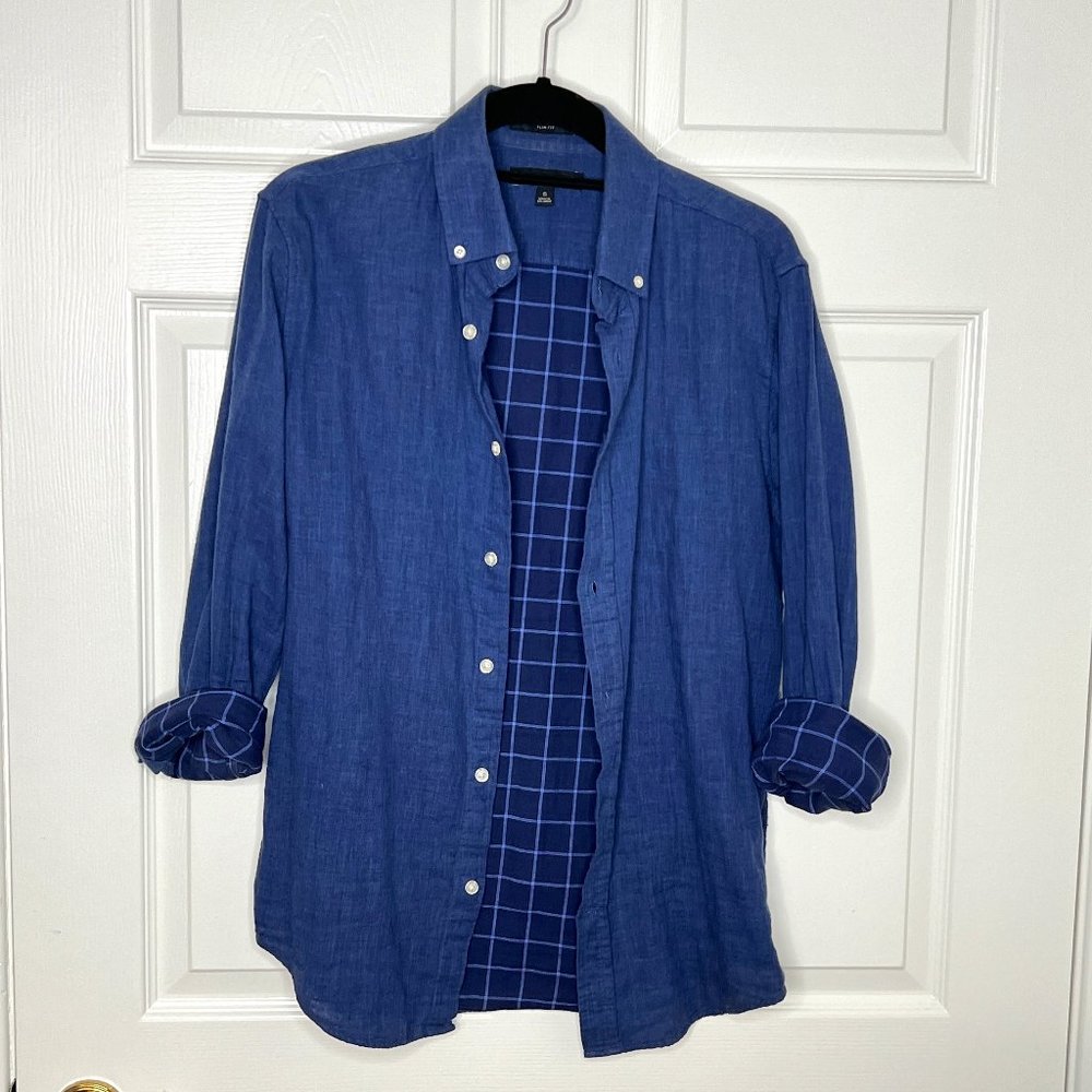 Banana Republic Double Knit Button Down